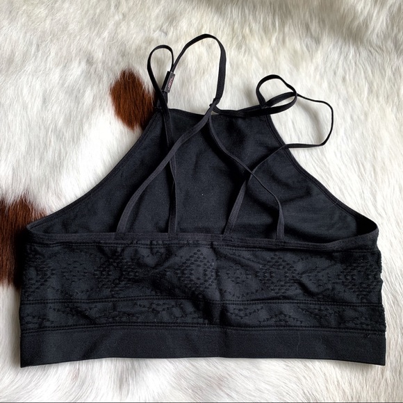 NWT Victoria’s Secret Black Stitch Patterned Bralette - Picture 3 of 4